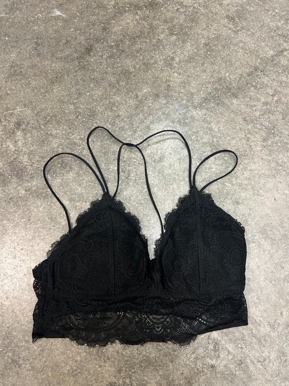 *Gilly Hicks Lace Longline Bralette Padded Strappy Back Small Y2K Festival